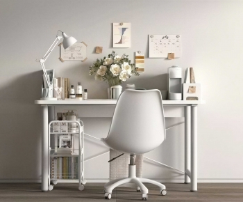 Modern Computer Desk And Chair-ID:869985104