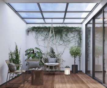 Modern Glass Sun Room-ID:846221922