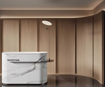 Modern Reception Desk-ID:699671035