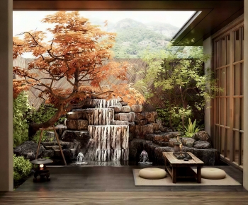 New Chinese Style Rockery Waterscape-ID:236020093