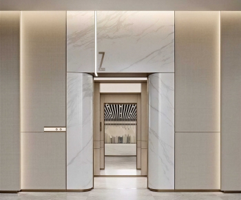 Modern Office Elevator Hall-ID:263780124