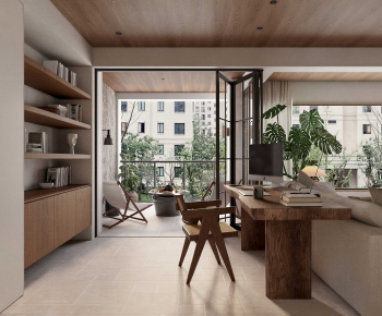 Wabi-sabi Style Study Space-ID:368089914