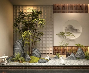 New Chinese Style Plant Landscaping-ID:729294063