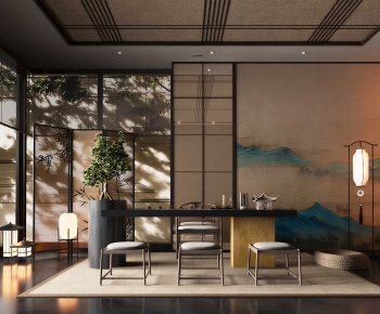 New Chinese Style Tea House-ID:979160078