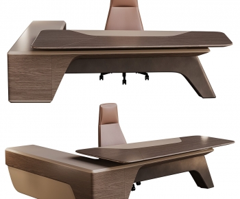 Modern Office Desk And Chair-ID:317756892