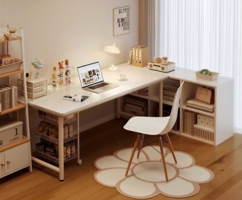 Modern Computer Desk And Chair-ID:170056105