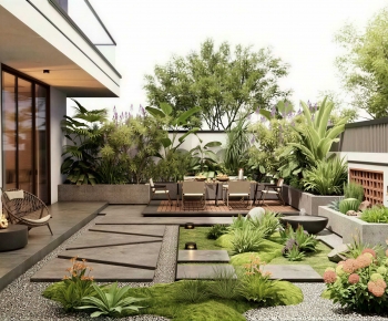 Modern Courtyard/landscape-ID:490776069