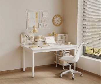 Modern Computer Desk And Chair-ID:732546092