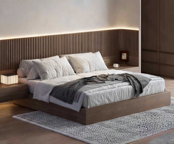 Modern Double Bed-ID:205087909