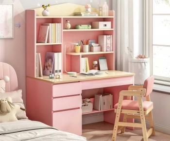 Modern Computer Desk And Chair-ID:473968983