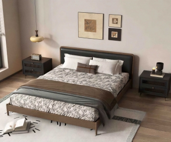 Modern Double Bed-ID:243730077
