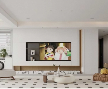 Modern A Living Room-ID:482775936