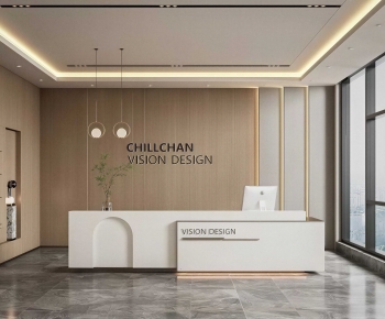 Modern Office Reception Desk-ID:632460194