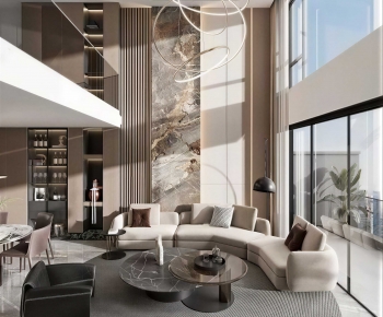 Modern A Living Room-ID:975470595