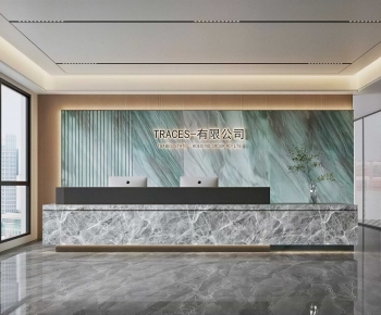 Modern Office Reception Desk-ID:474164011