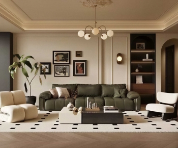 French Style A Living Room-ID:433232072