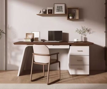 Modern Office Desk And Chair-ID:509233006
