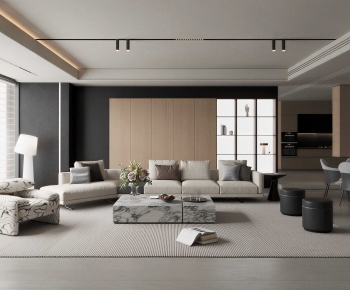 Modern A Living Room-ID:764300111