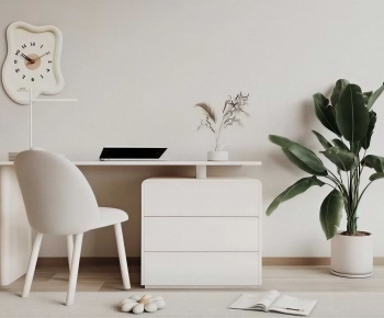 Modern Computer Desk And Chair-ID:617032053