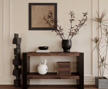 Wabi-sabi Style Entrance Cabinet-ID:345016963