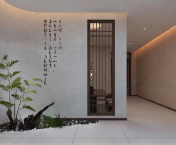 New Chinese Style Hallway-ID:942967898