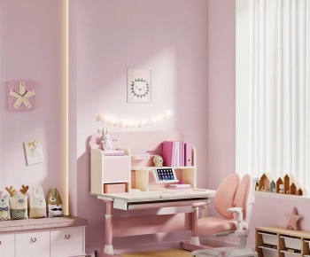 Modern Computer Desk And Chair-ID:497509966