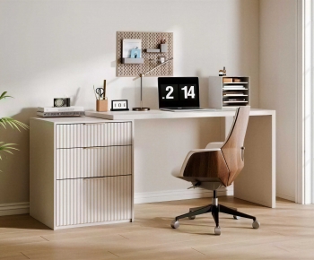 Modern Computer Desk And Chair-ID:352821111