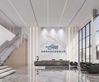 Modern Office Reception Desk-ID:591074949