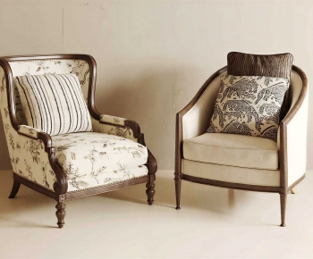 French Style Single Sofa-ID:115684032