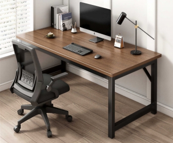 Modern Computer Desk And Chair-ID:653560222
