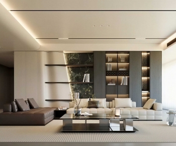 Modern A Living Room-ID:884542948