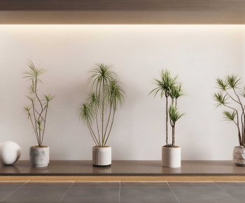 Modern Ground Green Plant Potted Plants-ID:206985007