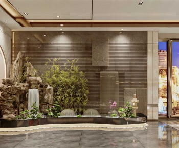 New Chinese Style Plant Landscaping-ID:982670855