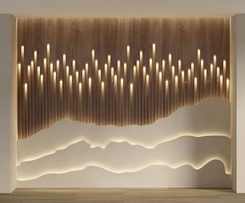 New Chinese Style TV Wall-ID:564944036