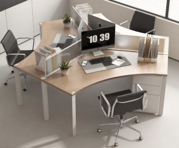 Modern Office Desk And Chair-ID:182529933