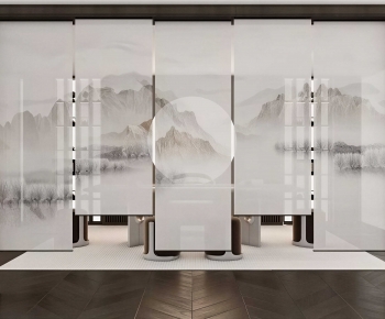 New Chinese Style Door Curtain-ID:187627088