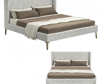 Modern Double Bed-ID:933737992