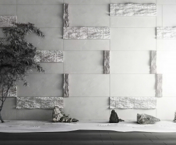 New Chinese Style TV Wall-ID:546164994