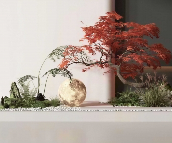 New Chinese Style Plant Landscaping-ID:595433954