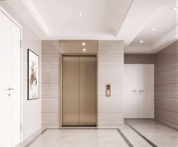 Modern Office Elevator Hall-ID:102603915
