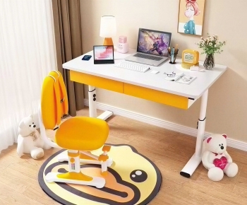 Modern Computer Desk And Chair-ID:261728057