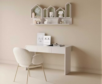 Modern Computer Desk And Chair-ID:268620973