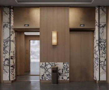 Modern Office Elevator Hall-ID:492244019