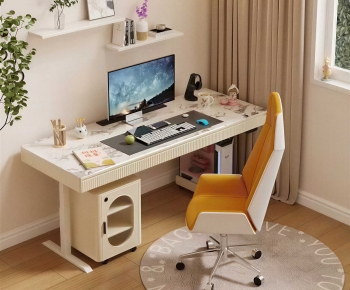 Modern Office Desk And Chair-ID:552422055