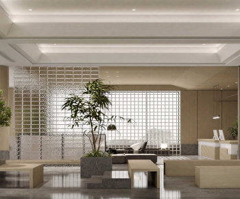 Modern Office Reception Desk-ID:523323066