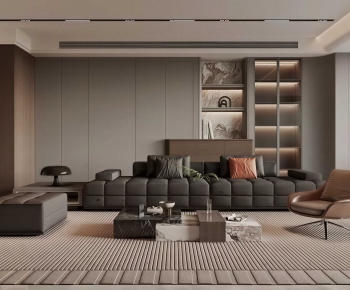 Modern A Living Room-ID:507490697