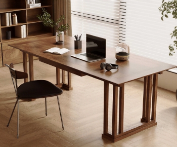 Modern Computer Desk And Chair-ID:538904919