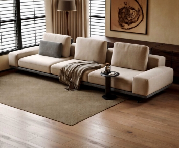 Modern Three-seat Sofa-ID:370810998
