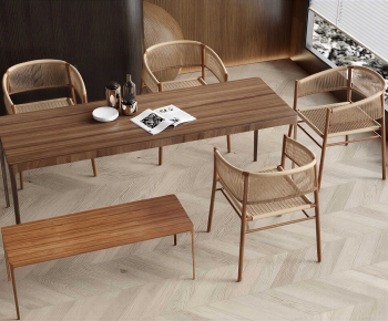 Modern Dining Table And Chairs-ID:770776996