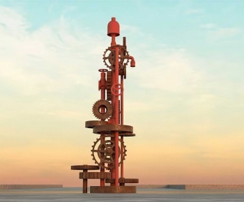 Industrial Style Sculpture Sketch-ID:965039012